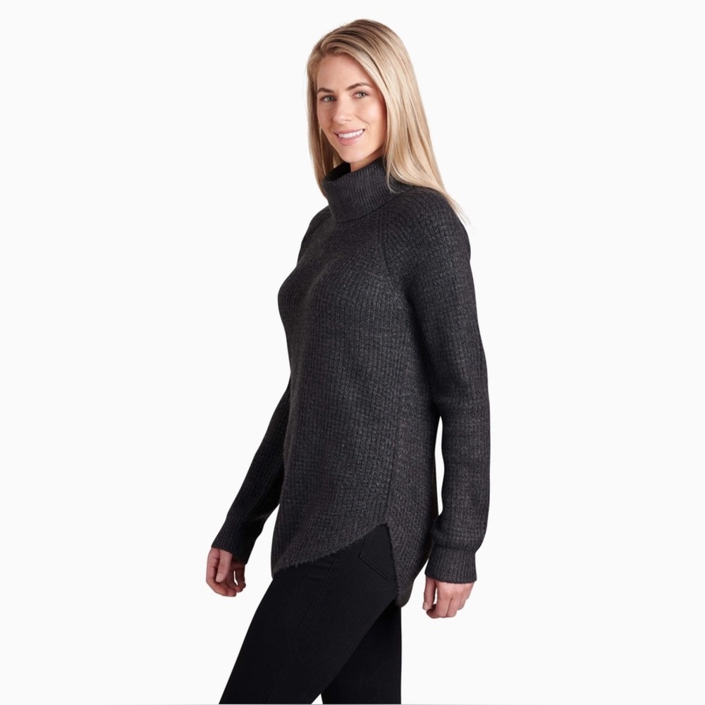 Kuhl Women's Dark Charcoal Turtleneck Sweater